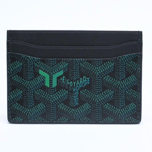 新品未使用品 GOYARD ゴヤール 2026年 限定 エバーグリーン ダークグリーン ブラック カードケース サン・シュルピス 中古 4a008853