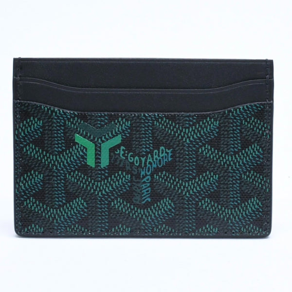 新品未使用品 GOYARD ゴヤール 2026年 限定 エバーグリーン ダークグリーン ブラック カードケース サン・シュルピス 中古 4a008853
