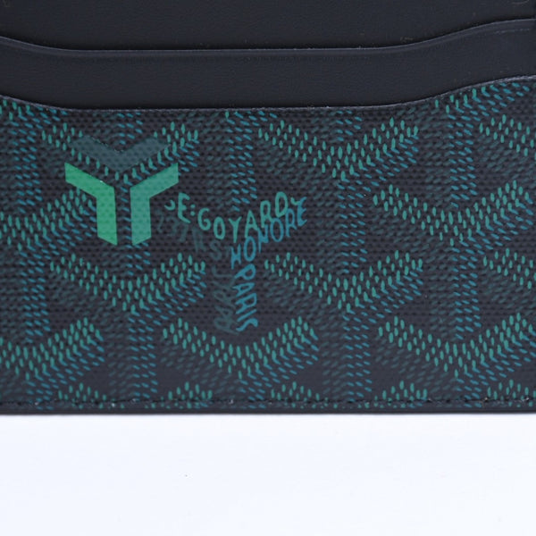 新品未使用品 GOYARD ゴヤール 2026年 限定 エバーグリーン ダークグリーン ブラック カードケース サン・シュルピス 中古 4a008853