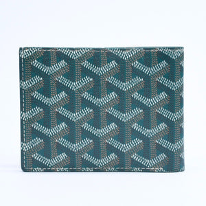 新品同様 GOYARD ゴヤール ヴィクトワール ウォレット 二つ折り財布 VICTO8PMLTY50CL50X PVC レザー グリーン 中古 4a008759