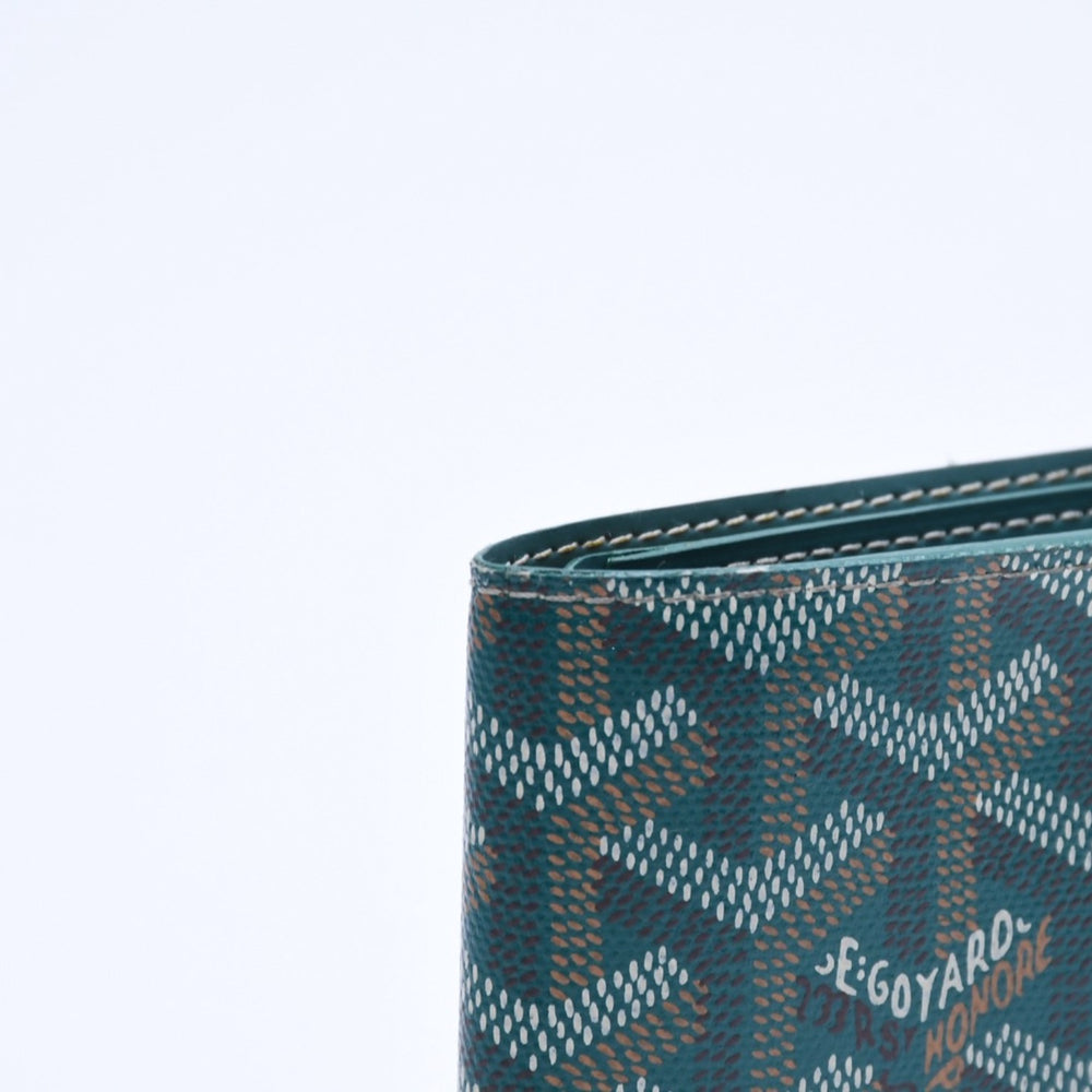 Like new GOYARD Victoire wallet bifold wallet VICTO8PMLTY50CL50X PVC leather green used 4a008759