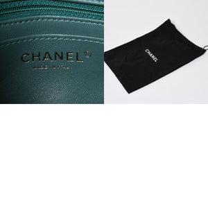 極美品 CHANEL シャネル ミニマトラッセ 16 Sチェーンショルダーバッグ ランダム番台 ココマーク ラムスキン グリーン 中古 4a008585