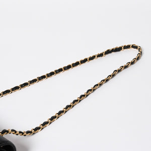 Like new CHANEL Matelasse 25 W flap W chain shoulder bag 29 series Coco mark caviar skin black used 4a008588