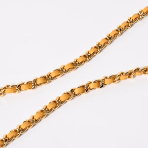 Like new CHANEL Hobo Chain Shoulder Bag Random Number Coco Mark Calfskin Yellow Gold Hardware Used 4a008586