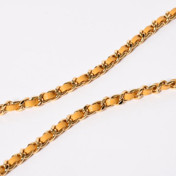 Like new CHANEL Hobo Chain Shoulder Bag Random Number Coco Mark Calfskin Yellow Gold Hardware Used 4a008586