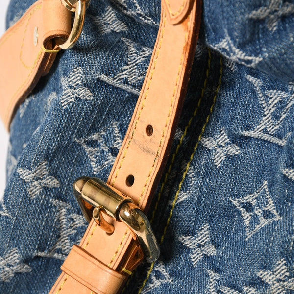 LOUIS VUITTON ルイヴィトン ネオカヴィMM ハンドバッグ M95349 2WAY モノグラム デニム ゴールド金具 美品 中古 4a008684