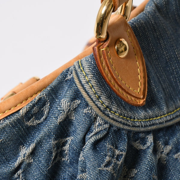 LOUIS VUITTON ルイヴィトン ネオカヴィMM ハンドバッグ M95349 2WAY モノグラム デニム ゴールド金具 美品 中古 4a008684
