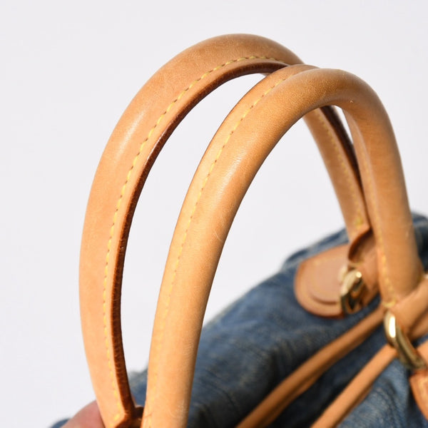 LOUIS VUITTON ルイヴィトン ネオカヴィMM ハンドバッグ M95349 2WAY モノグラム デニム ゴールド金具 美品 中古 4a008684