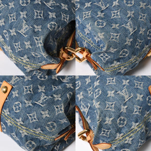 LOUIS VUITTON ルイヴィトン ネオカヴィMM ハンドバッグ M95349 2WAY モノグラム デニム ゴールド金具 美品 中古 4a008684