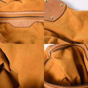 LOUIS VUITTON ルイヴィトン モノグラムデニム XL ハンドバッグ M95515 デニムキャンバス ブルー ゴールド金具 美品 中古 4a008685