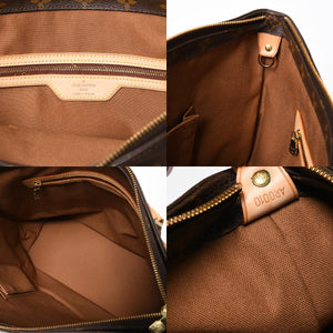 Very Good Condition LOUIS VUITTON Hippo Mezzo Tote Bag M51151 Monogram Brown PVC Leather Gold Hardware Used 4a008390