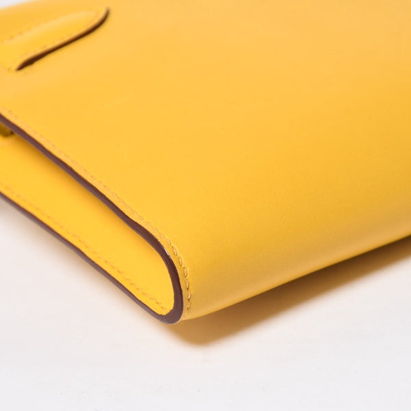 新品同様 HERMES エルメス KELLY CUT ケリーカット ハンドバッグ ヴォースイフト ソレイユ シルバー金具 ◻︎N刻印 中古 4a008598