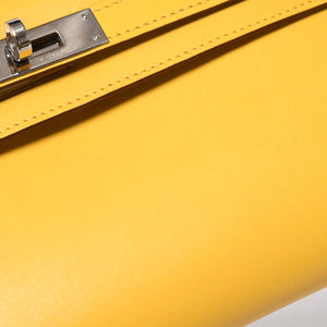 新品同様 HERMES エルメス KELLY CUT ケリーカット ハンドバッグ ヴォースイフト ソレイユ シルバー金具 ◻︎N刻印 中古 4a008598
