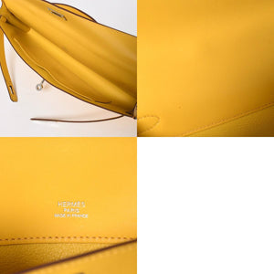 新品同様 HERMES エルメス KELLY CUT ケリーカット ハンドバッグ ヴォースイフト ソレイユ シルバー金具 ◻︎N刻印 中古 4a008598