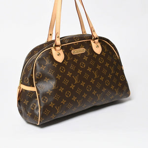 新品同様 LOUIS VUITTON ルイヴィトン モントルグイユGM ショルダーバッグ M95566 ブラウン モノグラムキャンバス ゴールド金具 中古 4a008400