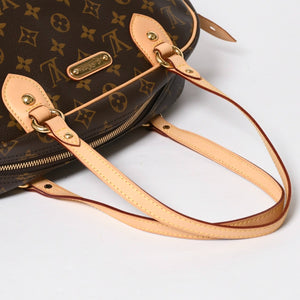 新品同様 LOUIS VUITTON ルイヴィトン モントルグイユGM ショルダーバッグ M95566 ブラウン モノグラムキャンバス ゴールド金具 中古 4a008400