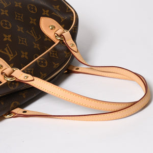 新品同様 LOUIS VUITTON ルイヴィトン モントルグイユGM ショルダーバッグ M95566 ブラウン モノグラムキャンバス ゴールド金具 中古 4a008400