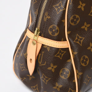 新品同様 LOUIS VUITTON ルイヴィトン モントルグイユGM ショルダーバッグ M95566 ブラウン モノグラムキャンバス ゴールド金具 中古 4a008400