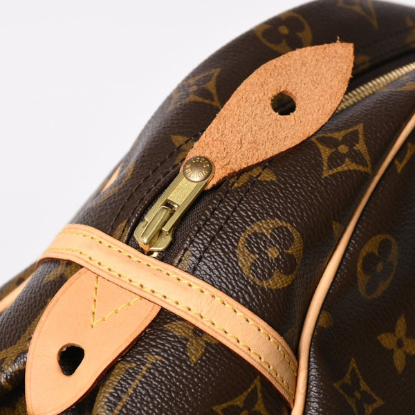 新品同様 LOUIS VUITTON ルイヴィトン モントルグイユGM ショルダーバッグ M95566 ブラウン モノグラムキャンバス ゴールド金具 中古 4a008400