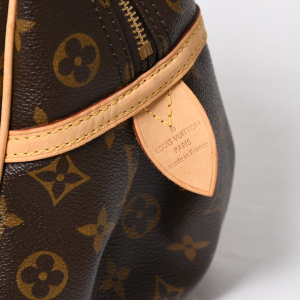 新品同様 LOUIS VUITTON ルイヴィトン モントルグイユGM ショルダーバッグ M95566 ブラウン モノグラムキャンバス ゴールド金具 中古 4a008400