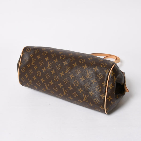 新品同様 LOUIS VUITTON ルイヴィトン モントルグイユGM ショルダーバッグ M95566 ブラウン モノグラムキャンバス ゴールド金具 中古 4a008400