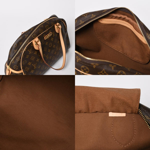 新品同様 LOUIS VUITTON ルイヴィトン モントルグイユGM ショルダーバッグ M95566 ブラウン モノグラムキャンバス ゴールド金具 中古 4a008400
