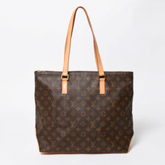 Very Good Condition LOUIS VUITTON Hippo Mezzo Tote Bag M51151 Monogram Brown PVC Leather Gold Hardware Used 4a008390