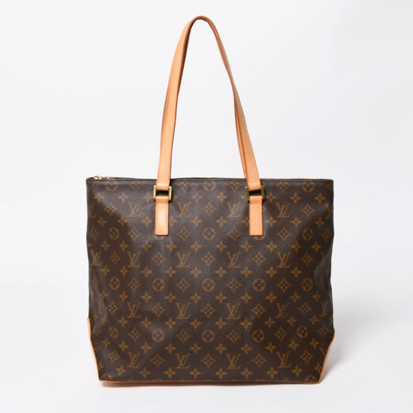 Very Good Condition LOUIS VUITTON Hippo Mezzo Tote Bag M51151 Monogram Brown PVC Leather Gold Hardware Used 4a008390