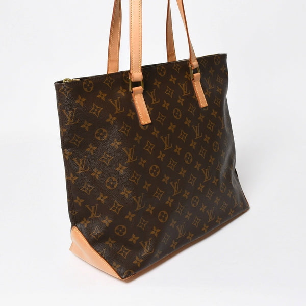 Very Good Condition LOUIS VUITTON Hippo Mezzo Tote Bag M51151 Monogram Brown PVC Leather Gold Hardware Used 4a008390