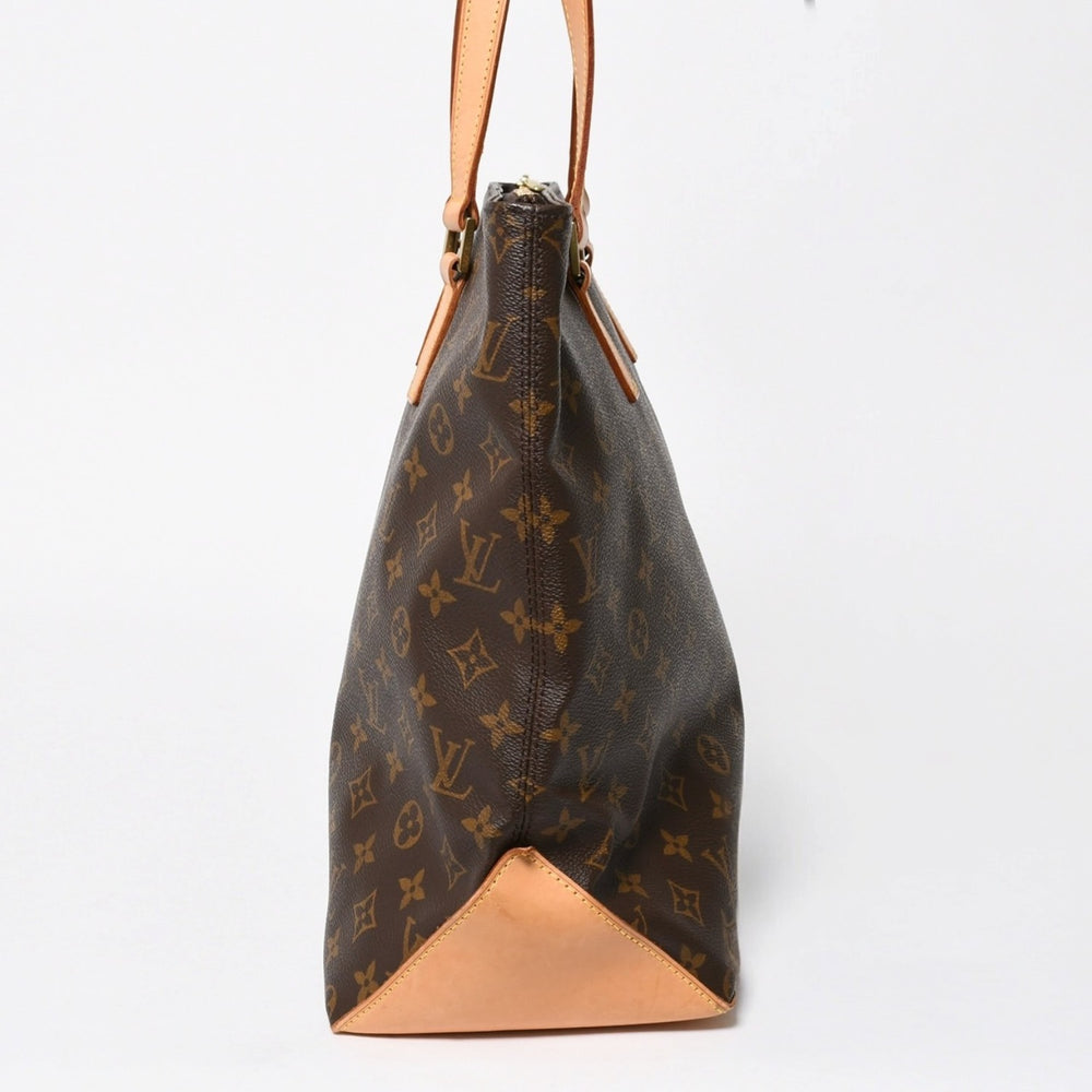 極美品 LOUIS VUITTON ルイヴィトン カバ メゾ トートバッグ M51151 モノグラム ブラウン PVC レザー ゴールド金具 中古 4a008390