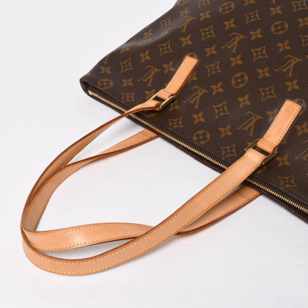 Very Good Condition LOUIS VUITTON Hippo Mezzo Tote Bag M51151 Monogram Brown PVC Leather Gold Hardware Used 4a008390