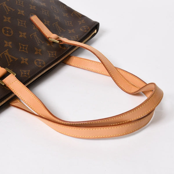 Very Good Condition LOUIS VUITTON Hippo Mezzo Tote Bag M51151 Monogram Brown PVC Leather Gold Hardware Used 4a008390