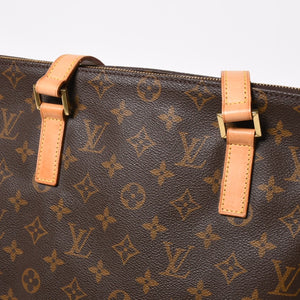 Very Good Condition LOUIS VUITTON Hippo Mezzo Tote Bag M51151 Monogram Brown PVC Leather Gold Hardware Used 4a008390