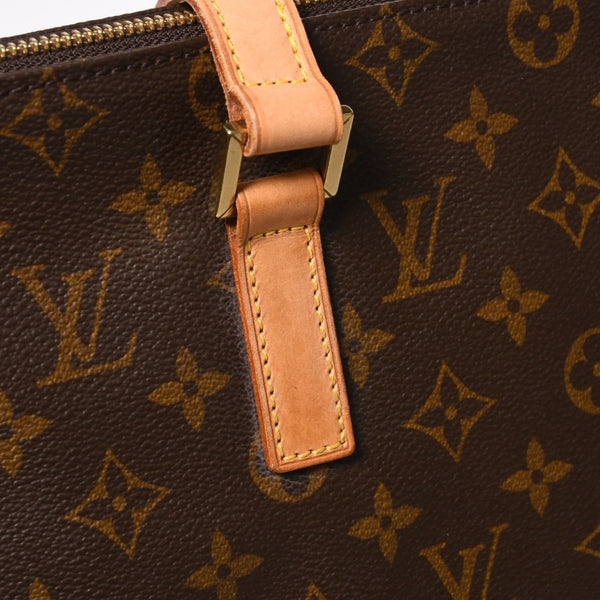 Very Good Condition LOUIS VUITTON Hippo Mezzo Tote Bag M51151 Monogram Brown PVC Leather Gold Hardware Used 4a008390