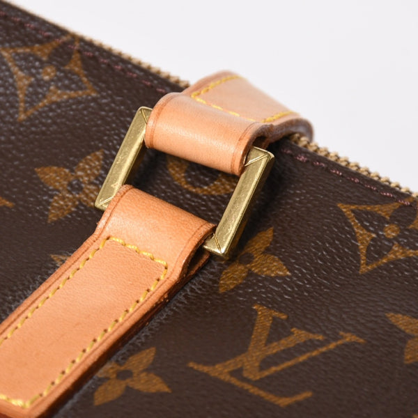 Very Good Condition LOUIS VUITTON Hippo Mezzo Tote Bag M51151 Monogram Brown PVC Leather Gold Hardware Used 4a008390