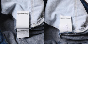 新品同様 CHROME HEARTS クロムハーツ × Levi's 517 リーバイス 517 セメタリークロスパッチ デニムパンツ ジーンズ サイズ36 20パッチ 中古 4a008601