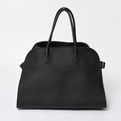 Like New THE ROW Soft Margaux 15 Handbag W1255L133BLPL Leather Black Used 4a008608