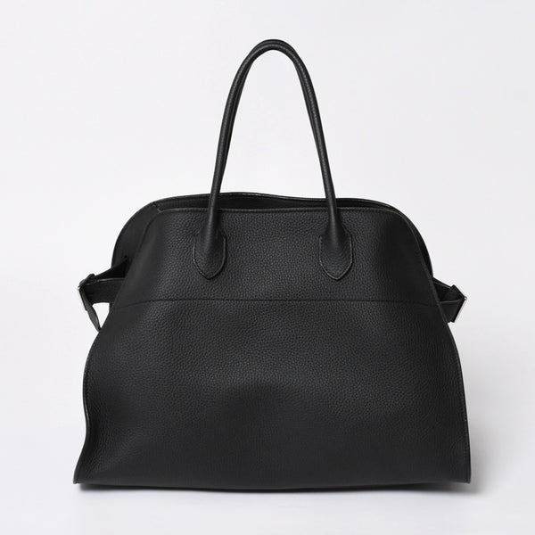 Like New THE ROW Soft Margaux 15 Handbag W1255L133BLPL Leather Black Used 4a008608