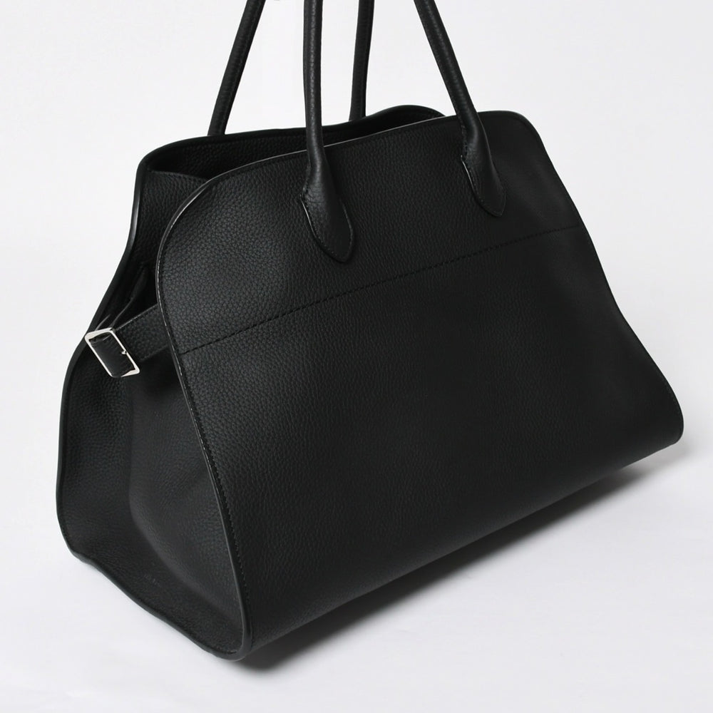 新品同様 THE ROW ザ ロウ Soft Margaux 15 ソフトマルゴー 15 ハンドバッグ W1255L133BLPL レザー ブラック 中古 4a008608
