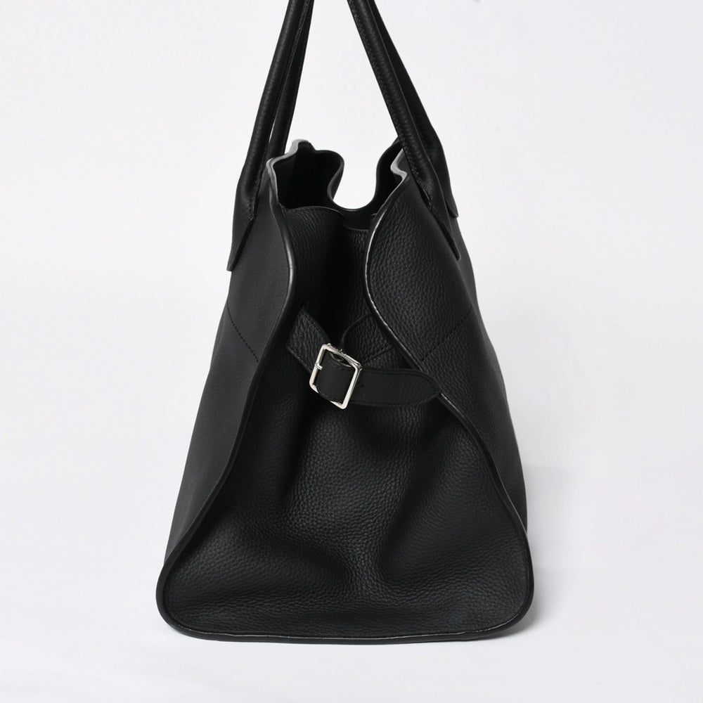 新品同様 THE ROW ザ ロウ Soft Margaux 15 ソフトマルゴー 15 ハンドバッグ W1255L133BLPL レザー ブラック 中古 4a008608