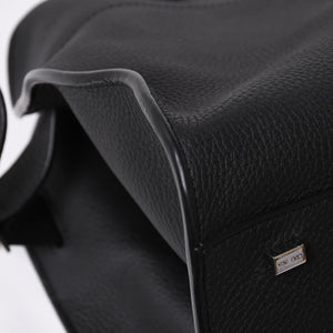 Like New THE ROW Soft Margaux 15 Handbag W1255L133BLPL Leather Black Used 4a008608