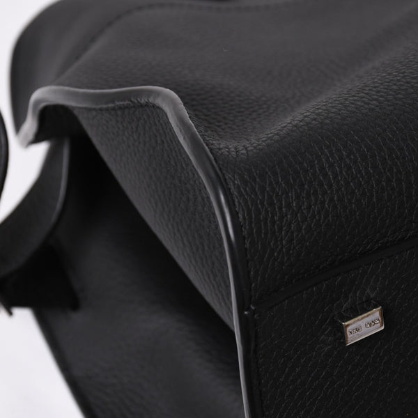 Like New THE ROW Soft Margaux 15 Handbag W1255L133BLPL Leather Black Used 4a008608