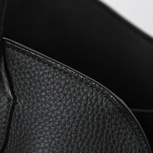 Like New THE ROW Soft Margaux 15 Handbag W1255L133BLPL Leather Black Used 4a008608