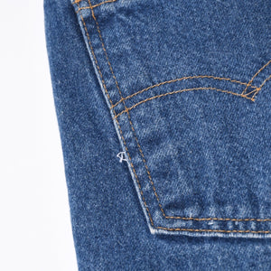新品同様 CHROME HEARTS クロムハーツ × Levi's 517 リーバイス 517 セメタリークロスパッチ デニムパンツ ジーンズ サイズ36 20パッチ 中古 4a008601
