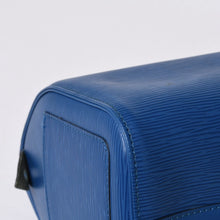 画像をギャラリービューアに読み込む, 極美品 LOUIS VUITTON ルイヴィトン スピーディ25 M43015 ハンドバッグ ブルー ゴールド金具 エピレザー 中古 4a000477