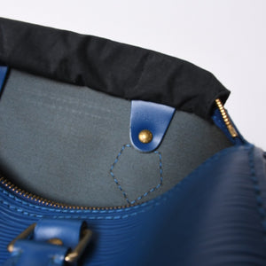 Very good condition LOUIS VUITTON Speedy 25 M43015 handbag blue gold hardware epi leather used 4a000477