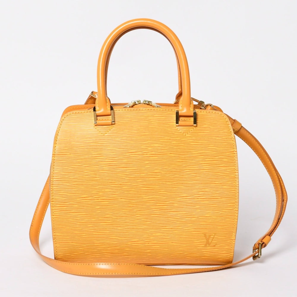Very good condition LOUIS VUITTON Pont Neuf handbag M52059 Epi leather yellow gold hardware used 4a000760