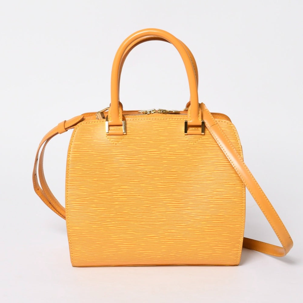 Very good condition LOUIS VUITTON Pont Neuf handbag M52059 Epi leather yellow gold hardware used 4a000760