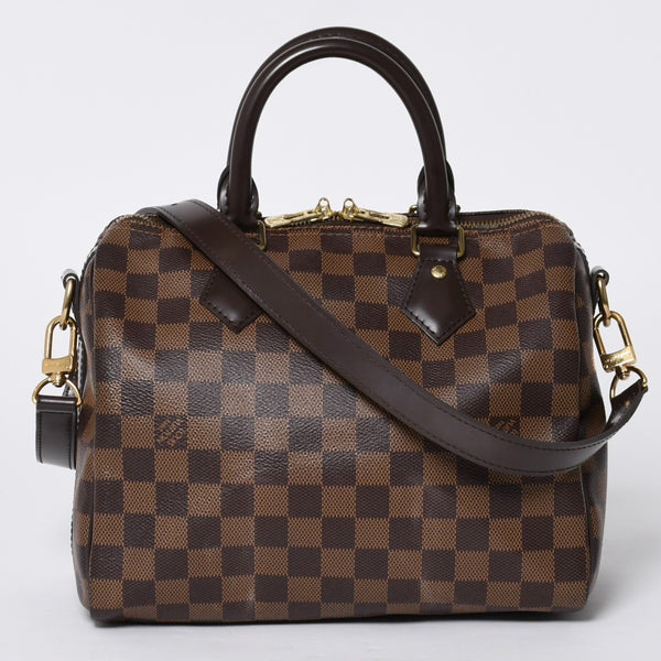 Very good condition LOUIS VUITTON Speedy Bandouliere 25 Damier N40575 Brown Used 4a000742