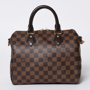 Very good condition LOUIS VUITTON Speedy Bandouliere 25 Damier N40575 Brown Used 4a000742
